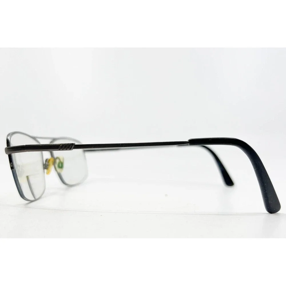 Titanflex Eyeglasses Mens Gray M959 DGN Semi Rimless Aviator 56-18-145